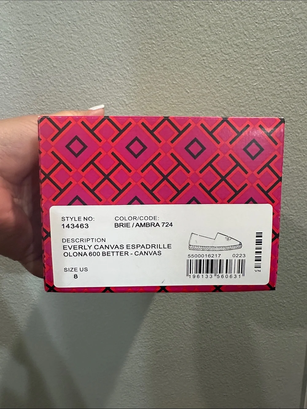 Tory Burch Cream Canvas Espadrille